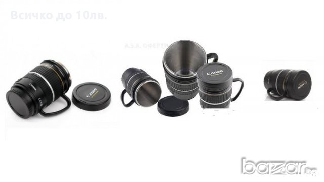  Нова Дизайнерска Термо Чаша във формата на фотообектив-Canon/Caniam, снимка 4 - Подаръци и сувенири - 9054470