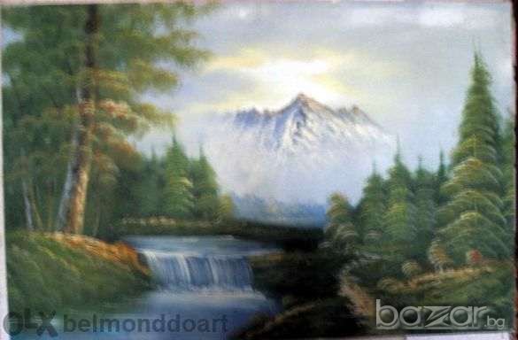 -20 %Kартини  90 х 120 см.рамкирани рисувани с маслени бои върху платно ,бартер за лаптоп, снимка 3 - Картини - 20692089