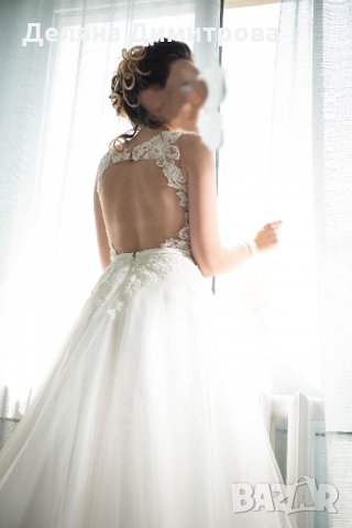 Уникална булчинска рокля с турска дантела и гол гръб ПРОМО, снимка 7 - Рокли - 25066889