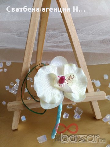 Сватбени бутонери - бутониера за ревер Орхидея, снимка 2 - Кетъринг - 14769865