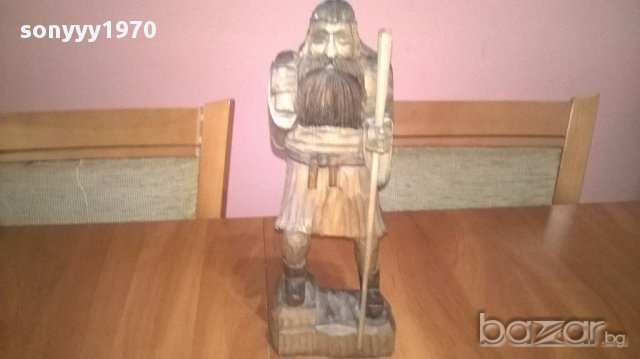 Дърворезба-човек с торба-35/13/10см-внос швеицария, снимка 6 - Антикварни и старинни предмети - 14246757