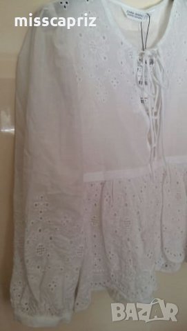 Памучна риза Zara , снимка 2 - Ризи - 24404180