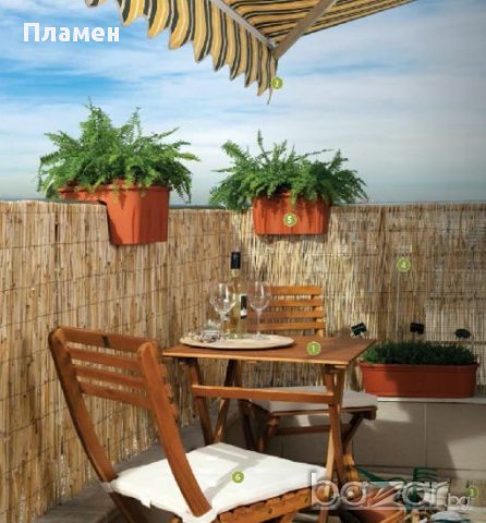 Тръстикови покривала, рогозка за огради, тераси,пано,плет за сянка , от(1x3м.)до(2x5м.)и др. Размери, снимка 3 - Градински цветя и растения - 7726228