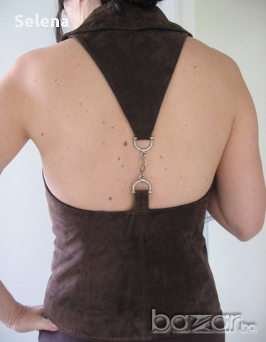 Кожен дамски топ Apart с гол гръб, снимка 2 - Корсети, бюстиета, топове - 15461747