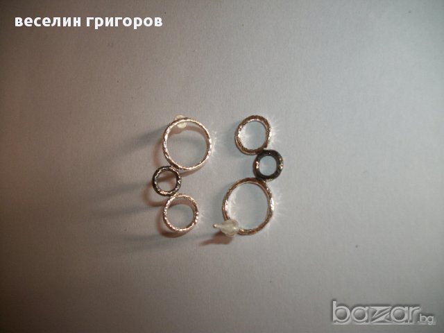 сребърни обеци, снимка 4 - Обеци - 16240333
