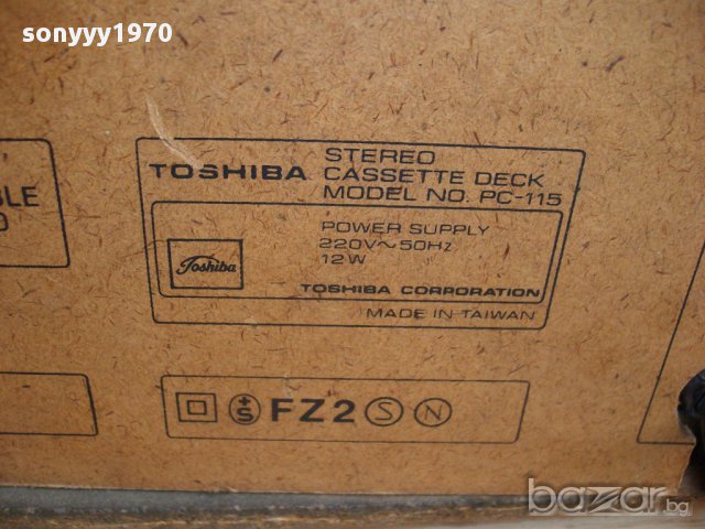 toshiba pc-115 stereo cassette deck-внос швеицария, снимка 11 - Ресийвъри, усилватели, смесителни пултове - 12109578