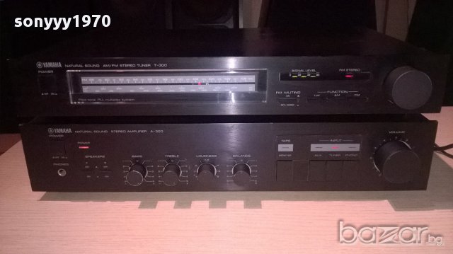 yamaha a-300+yamaha t-300-japan-внос швеицария, снимка 2 - Ресийвъри, усилватели, смесителни пултове - 12615172