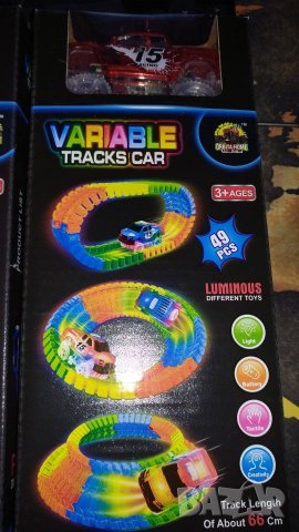 Писта меджик тракс,66 см кръг,с една кола, с включване отгоре, снимка 4 - Влакчета, самолети, хеликоптери - 23893294