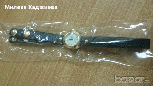 Часовник - гривна, черен, снимка 8 - Дамски - 10525878