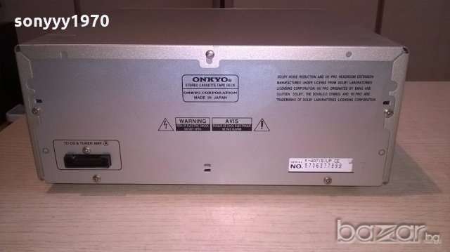 onkyo deck-made in japan-внос швеицария, снимка 10 - Ресийвъри, усилватели, смесителни пултове - 18297686