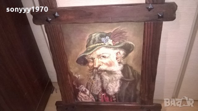картина-внос швеицария-57х48см-старец с лула, снимка 5 - Колекции - 23530680