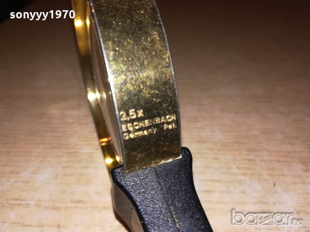поръчана-germany-2.5x egchenbach GOLD-профи бижутерска лупа-внос швеицария, снимка 5 - Колекции - 20720158