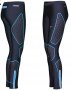 Nike Dri-Fit Running Long Tights L Black-Blue, снимка 1 - Клинове - 19065620