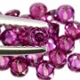 Естествени скъпоценни камъни - родолит гранат 3мм, снимка 2