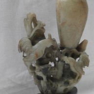 Стенна ваза 19-ти век , сапунен камък , снимка 3 - Антикварни и старинни предмети - 13774010