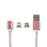 Магнитен кабел за зареждане на IPhone и Android  телефони, снимка 2 - USB кабели - 18395054