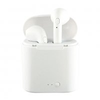 Безжични Bluetooth Слушалки с кутия i7S за iPhone Airpods powerbank телефон Huawei, снимка 3 - Слушалки, hands-free - 24093278