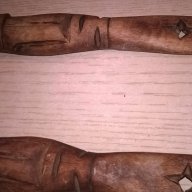 Перуански дървени прибори-резба-31х9см-внос швеицария, снимка 7 - Антикварни и старинни предмети - 17629408