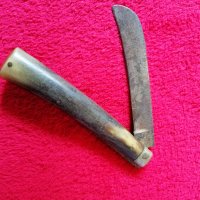 Стара джобна ножка с дръжка от рог, снимка 2 - Антикварни и старинни предмети - 24836603