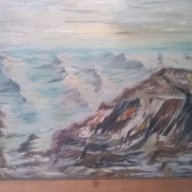 стара картина-море, снимка 2 - Картини - 17700038
