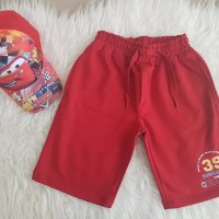 Къс панталон в червено -92 см./11457/, снимка 1 - Детски панталони и дънки - 21292350