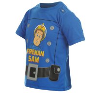 Нова детска синя тениска от Англия с Пожарникаря Сам-размер-5-6г-7-8г, снимка 5 - Детски тениски и потници - 9799760