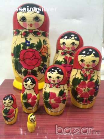 Матрьошки оригинални руски 7 елемента, снимка 1
