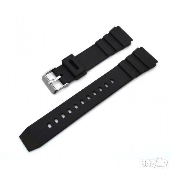Гумени каишки за часовник нови спортен черна силиконови 18 20 22 16, снимка 1