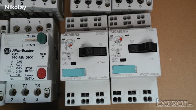 MOТОРНИ ЗАЩИТИ,HELIOS, КОНТАКТОРИ, TELEMECANIQUE, ALLEN BRADLEY, SIEMENS, ЕАТОН, MOELLER, снимка 1