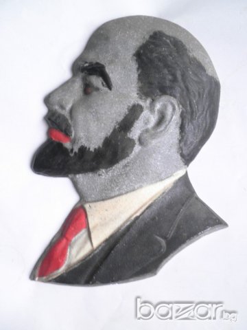 Алуминиев бюст за стена на Ленин, снимка 3 - Антикварни и старинни предмети - 19382228