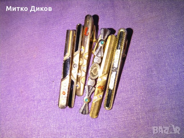 Игли за вратовръзка позлатени, снимка 3 - Други - 13528144