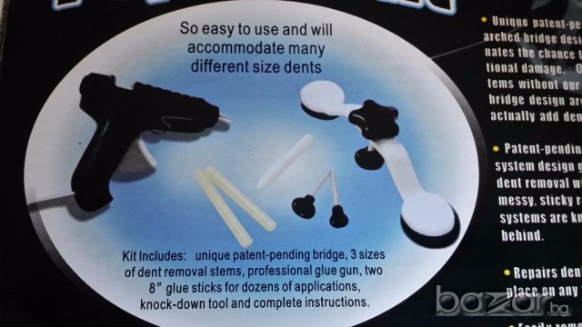 Топ цена! Pops-a-Dent нова система за изправняне на вдлъбнати на кола, снимка 11 - Аксесоари и консумативи - 17959973