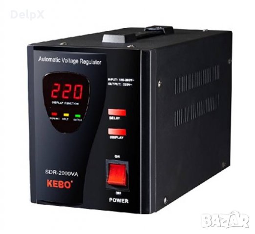 Стабилизатор на напрежение с релета SDR-2000 140VAC/260VAC 220VAC 2000VA