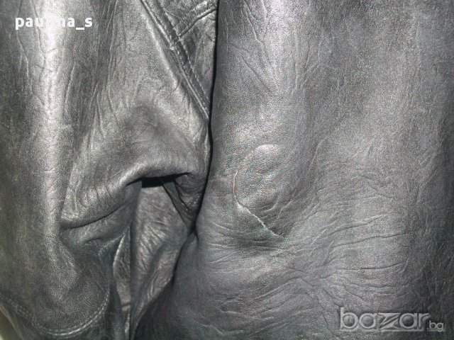 Естествена кожа / Дамско кожено яке с астраганена яка ”Da Vinci” leathers - 2XL/3XL  , снимка 8 - Якета - 15391194