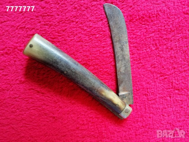 Стара джобна ножка с дръжка от рог, снимка 2 - Антикварни и старинни предмети - 24836603