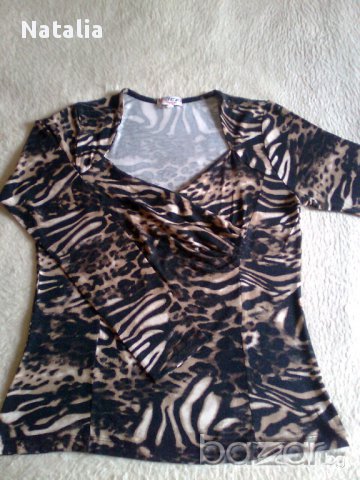 Страхотна блузка в тигров принт"Sier fashion ", снимка 3 - Туники - 12097700