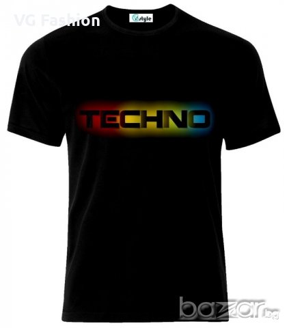 Мъжка тениска Techno House Trance Dance Music