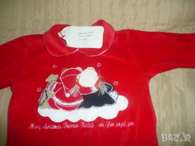 НОВО с етикет новогодишно боди за 3-6 мес. момиче, снимка 2 - Бодита за бебе - 23276743