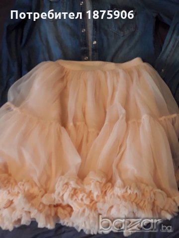 Розова тюлена поличка "Pomp de Lux", снимка 1 - Детски рокли и поли - 21027327