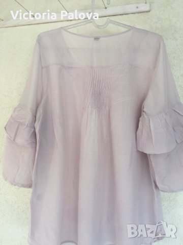 Разкошна блуза коприна и памук, снимка 7 - Туники - 25593818