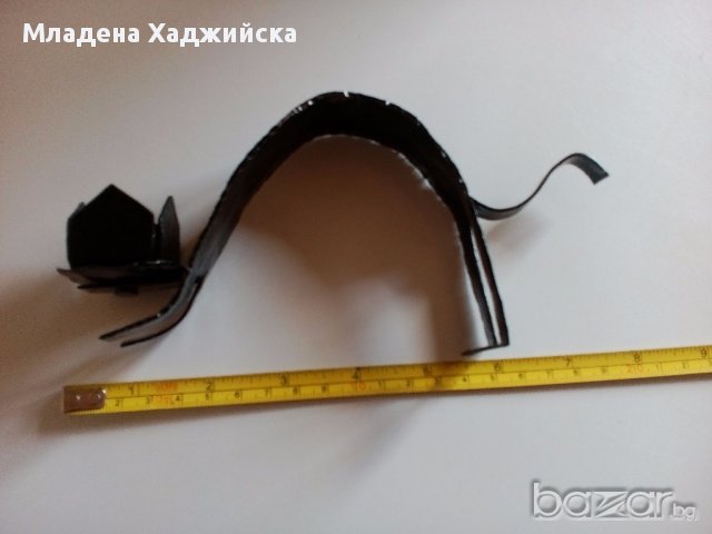 свещник от ковано желязо, снимка 2 - Декорация за дома - 13803796