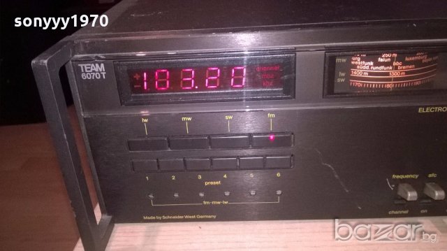 schneider hi-fi concept-ретро тунер-внос швеицария, снимка 7 - Ресийвъри, усилватели, смесителни пултове - 19296518