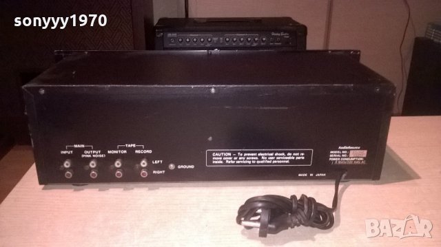 audiosource eq-one stereo equalizer made in japan-внос швеицария, снимка 18 - Ресийвъри, усилватели, смесителни пултове - 22193278