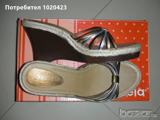 НОВИ Летни чехли на платформа, снимка 2 - Чехли - 10788568