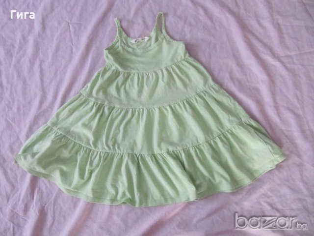 Зелена рокличка на воали 2/4г, снимка 3 - Детски рокли и поли - 18302208