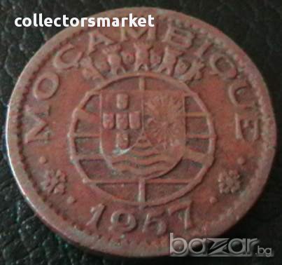 50 центаво 1957, Мозамбик, снимка 2 - Нумизматика и бонистика - 16041333