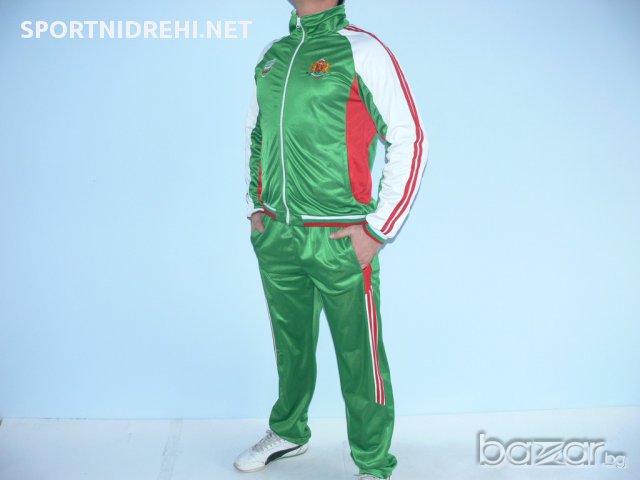 Мъжки спортен екип БЪЛГАРИЯ 485, бяло, зелено, червено, полиестер. , снимка 5 - Спортни дрехи, екипи - 7292112