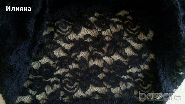 Черна дантелена рокля