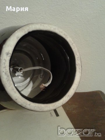 Ретро порцеланова лампа, снимка 3 - Антикварни и старинни предмети - 16089805