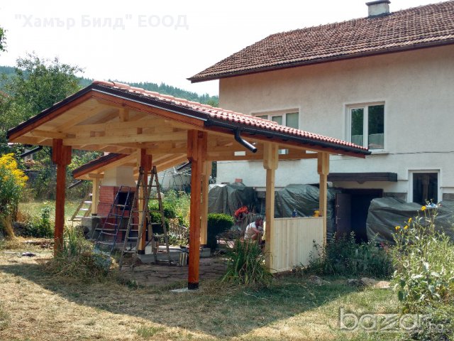 Навеси, дървени конструкции и покриви от фирма ХАМЪР БИЛД ЕООД, снимка 9 - Монтажи - 14396344